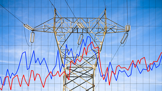 sähkölinja ja kulutuskäyrät